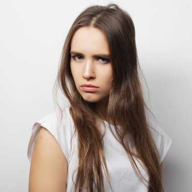 Genç güzel kadın.