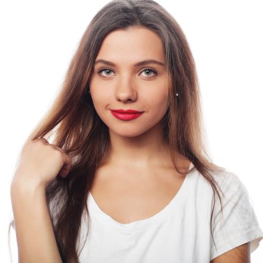 Genç güzel kadın.