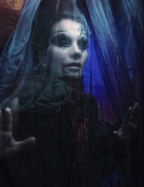 Karanlık Güzel Gotik Prensesler. Cadılar Bayramı partisi..