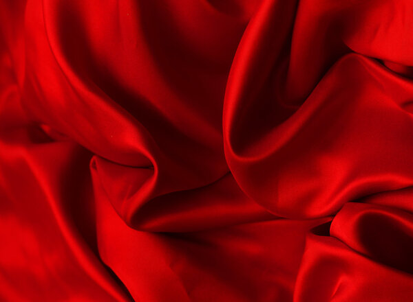 Smooth elegant red silk