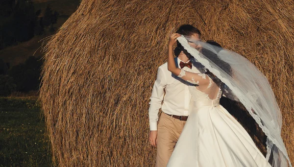 Casamento bonito nas montanhas , — Fotografia de Stock