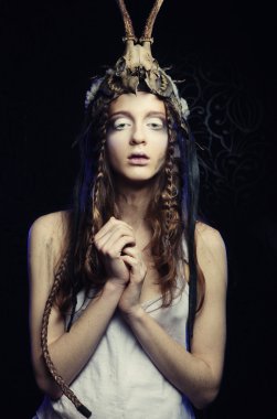 Güzel kadın model.