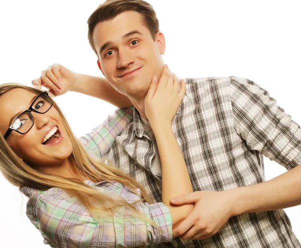 Portrait of happy couple — Stock Photo, Image