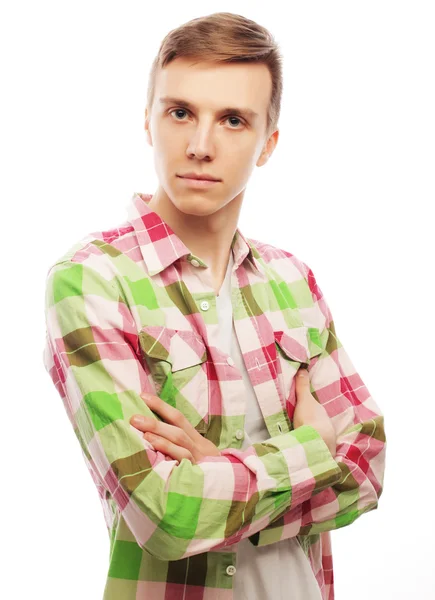 Hombre joven guapo en camisa — Foto de Stock