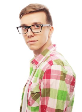 Yakışıklı genç gömlek