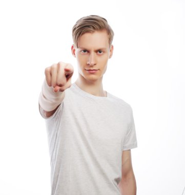 İyi fikir ile mutlu delikanlı