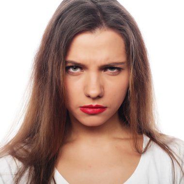 Genç güzel kadın.