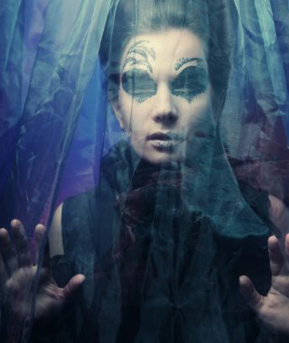 Karanlık Güzel Gotik Prenses.