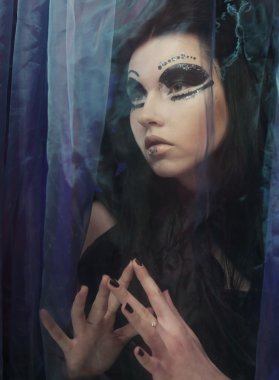 Karanlık Güzel Gotik Prenses.