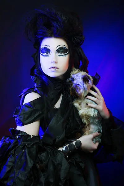Elegant dark queen — Stock Photo, Image