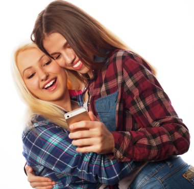 Selfie alarak güzel hipster kızlar.