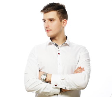 gülümseyen izole iş adamı