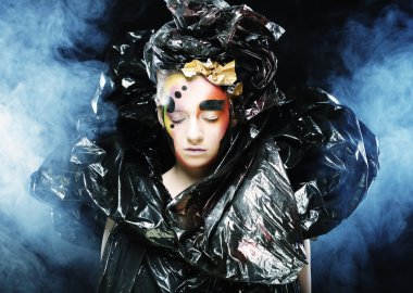 Karanlık Güzel Gotik Prenses. Cadılar Bayramı partisi.