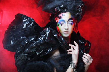 Karanlık Güzel Gotik Prenses.