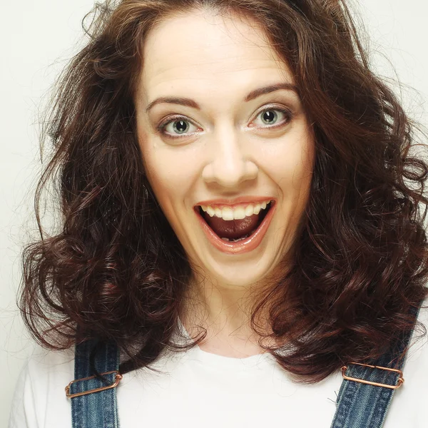 Surprised young woman — Stock Photo, Image