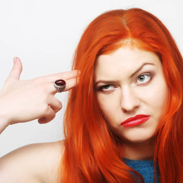 Depressed, sad woman — Stock Photo, Image