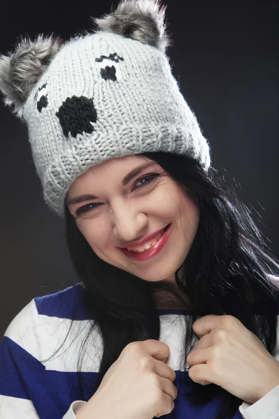 Retrato de mujer divertida joven — Foto de Stock