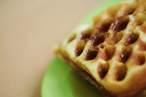 Delicious Belgian waffles — Stock Photo, Image