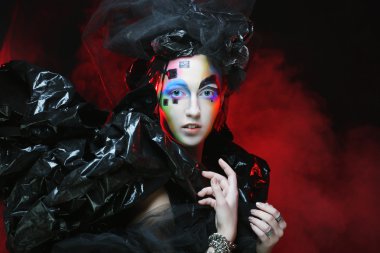 Karanlık Güzel Gotik Prenses.