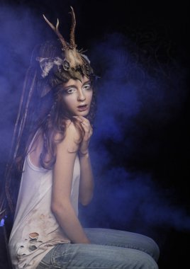 Güzel kadın model.