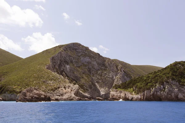 Blauwe grotten op het eiland Zakynthos — Stockfoto