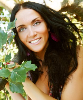 parkta güzel model