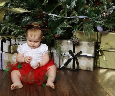 Bebek Noel arka plan ile