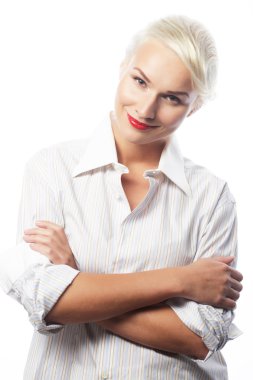 Genç güzel kadın.