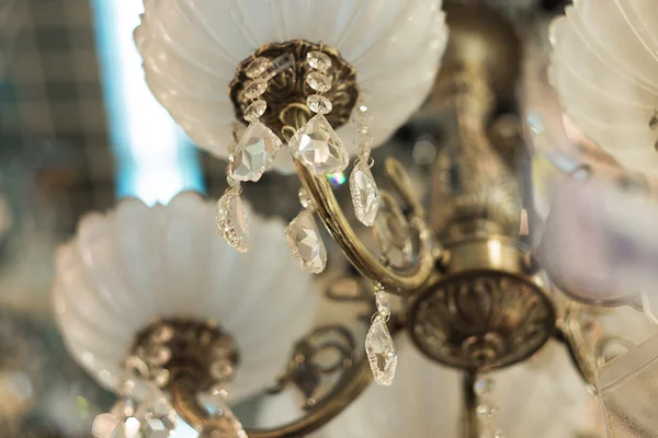 Vintage kristall lampa Detaljer — Stockfoto