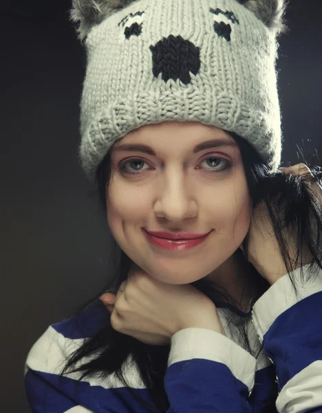 Retrato de mujer divertida joven — Foto de Stock