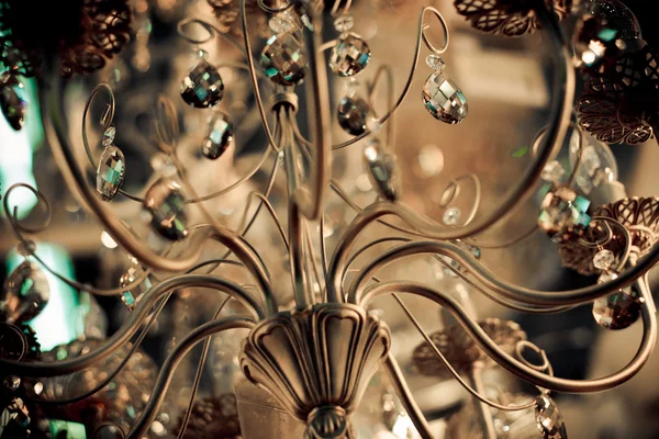 Vintage crystal lamp details — Stock Photo, Image