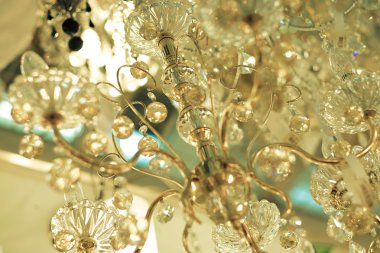 Vintage kristal lamba ayrıntıları