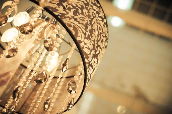 Detalhes da lâmpada de cristal vintage — Fotografia de Stock