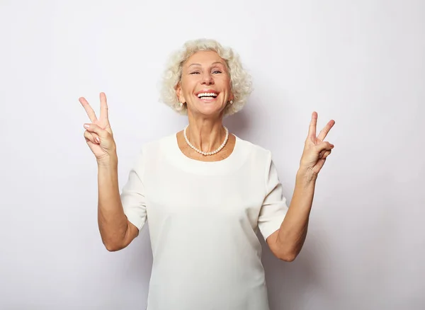 Persone Anziane Stile Vita Moderno Concetto Linguaggio Del Corpo Adorabile — Foto Stock