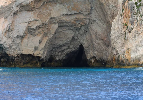 Blue Caves Zakynthos Ionian Islands Greece Summer Time — Stock Photo, Image