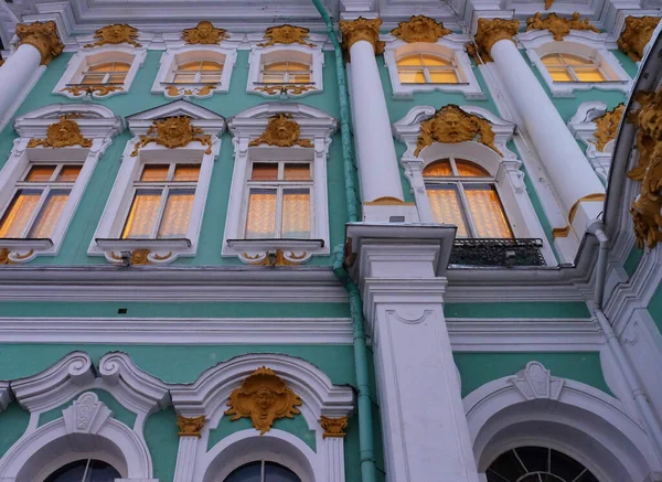 Windows Hermitage Building Museum Art Culture Saint Petersburg Russia One — Stock Photo, Image
