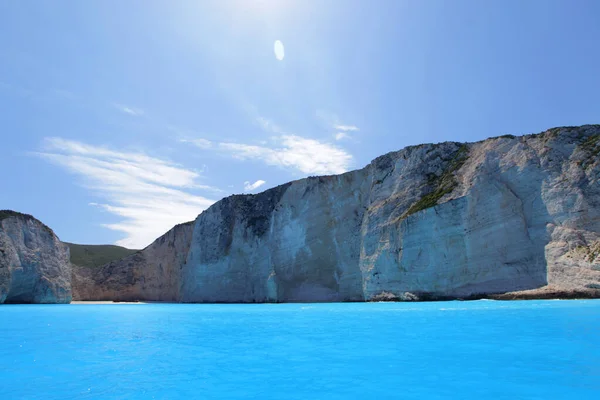 Splendida vacanza. Grotte blu sull'isola di Zante, Grecia — Foto Stock