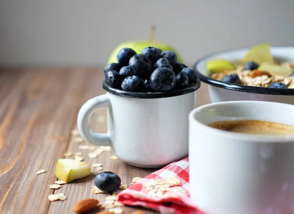 Have Nice Day Healthy Breakfast Great Start New Day Oatmeal — Stock Photo, Image