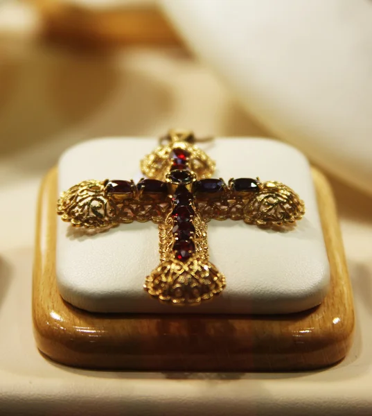 Jewelry in store window — Stock Photo, Image