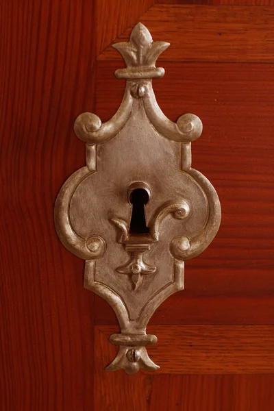 Vintage silver door — Stock Photo, Image