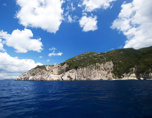 Blå grottor på ön Zakynthos, Grekland — Stockfoto