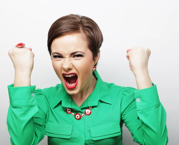 Screaming woman — Stock Photo, Image