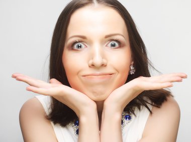 Genç güzel kadın.