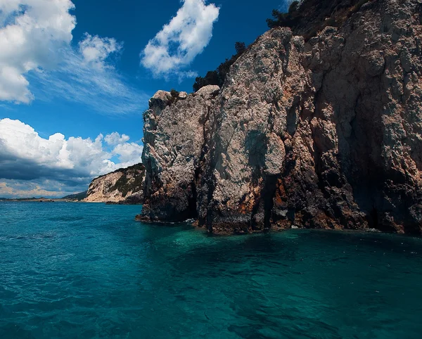 Kék barlangok Zakynthos szigetén — Stock Fotó