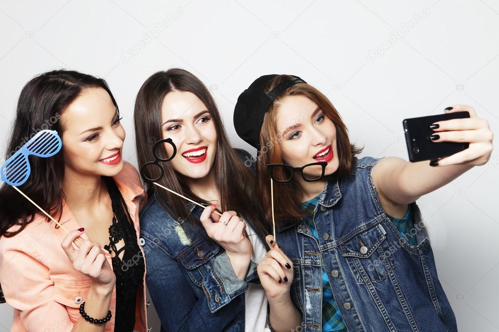 funny girls, ready for party