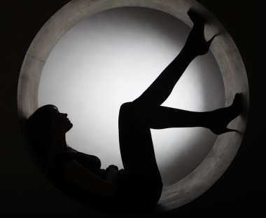 şık siluet kadın daire