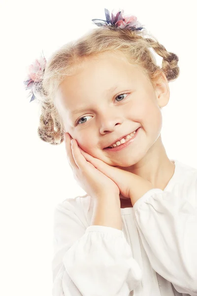 Piękny uśmiech dziewczyny — Zdjęcie stockowe