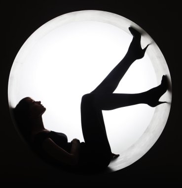 şık siluet kadın daire