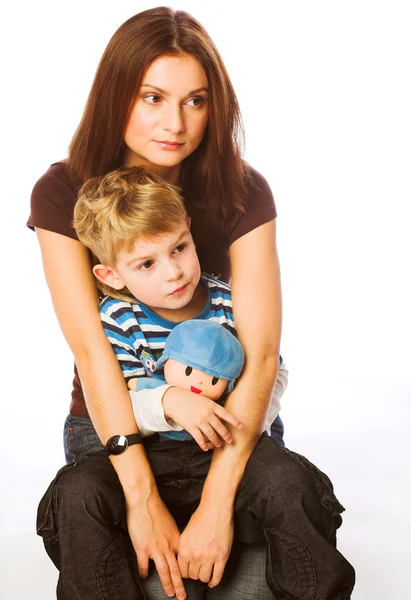 Mother together with the son — Stock Photo, Image