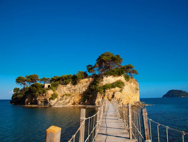 Zakynthos, en bro till ön — Stockfoto